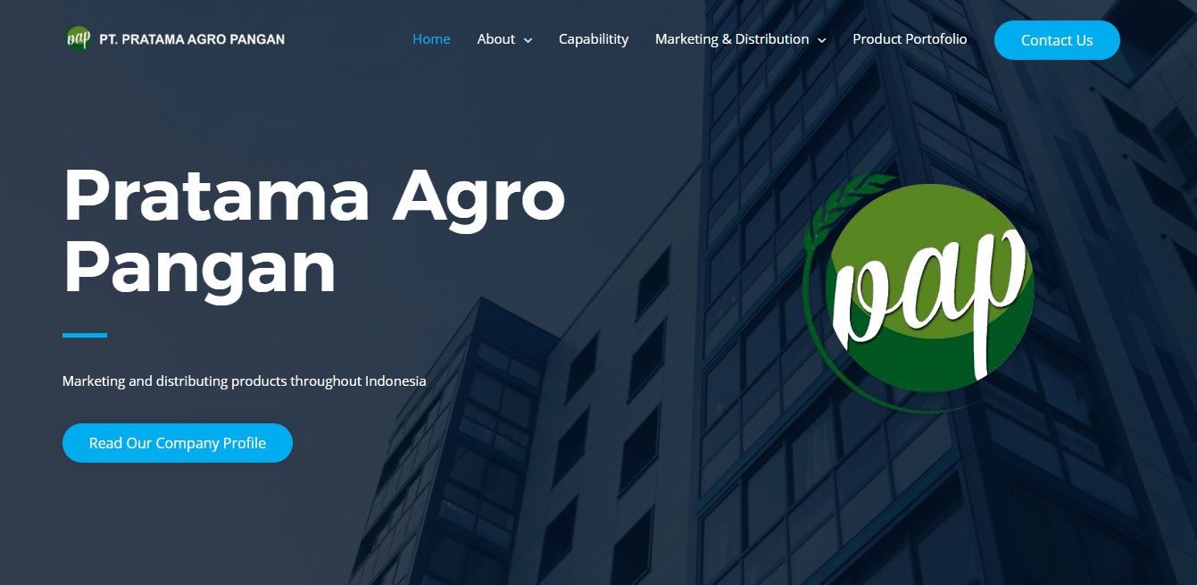 Website Pratama Agro Pangan