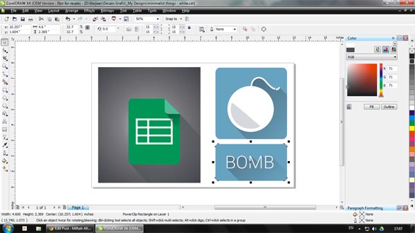 Ini yang saya buat siang tadi